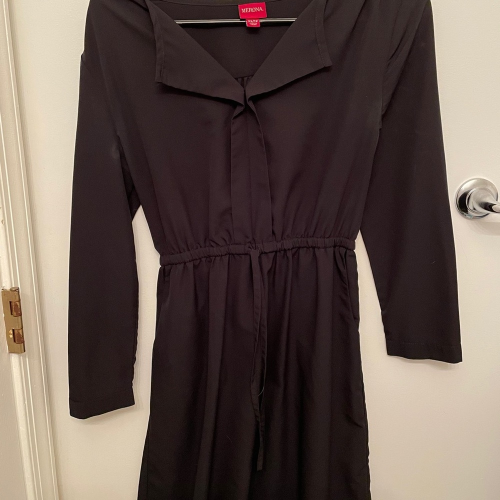 Black long sleeve dress